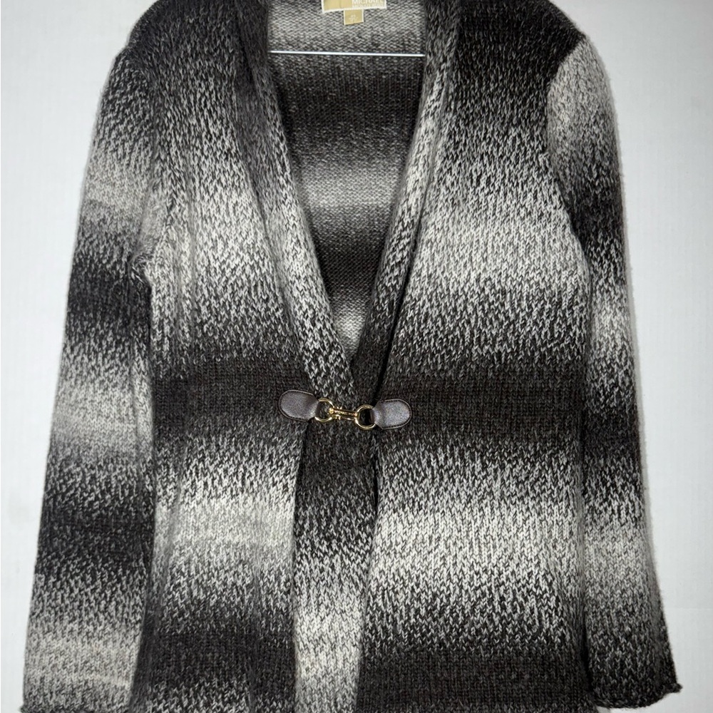 Michael By Michael Kors Knit Cardigan Tan And Black Women’s Sz XL